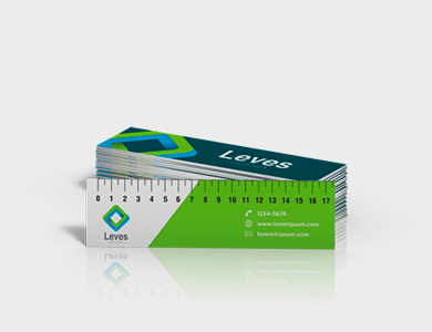 Régua Kraft 240g com Tinta Branca Sem Verniz 5x22,5cm - 4x0 - 100 unid